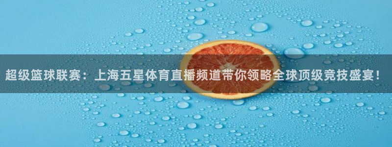 火凤足球直播免费观看：超级篮球联赛：上海五星体育直播频道带你领略全球顶级竞技盛宴！